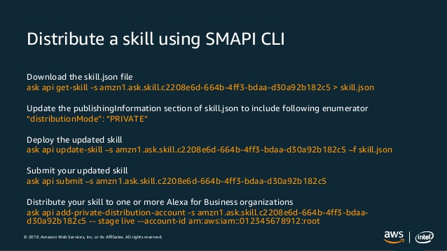 how to use smapi commands